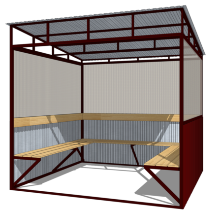 Беседка из металла №-2